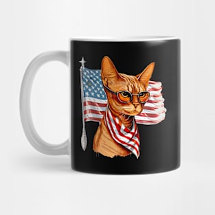 Independence Day Cat Mug